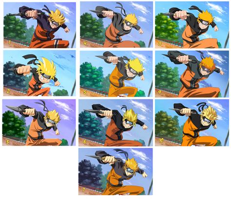 :10 Styles Of Naruto: by PhantomStudio-Tommy on DeviantArt