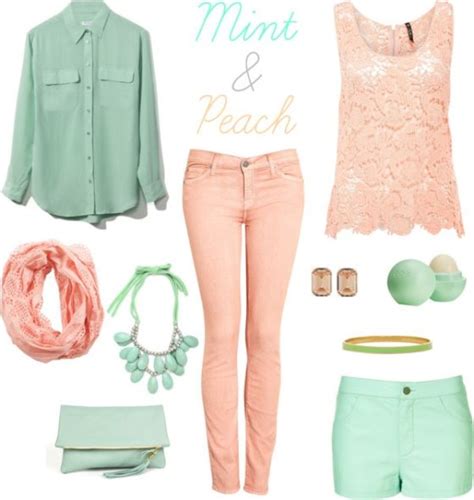 Mint + Peach are making this summer fashion! | Peach clothes, Summer ...