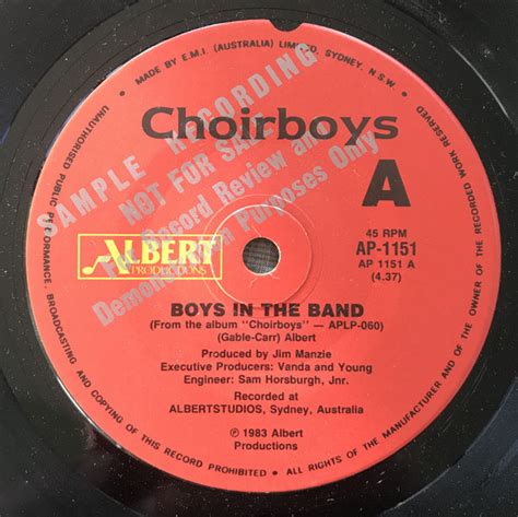 Choirboys – Boys In The Band (1983, Vinyl) - Discogs