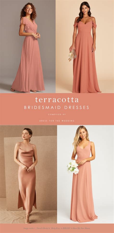 Terracotta Bridesmaid Dresses - Dress for the Wedding | Coral bridesmaid dresses, Salmon ...