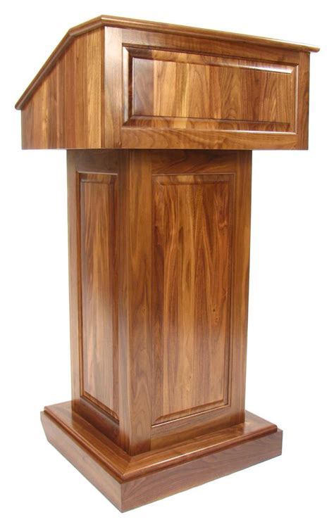 Solid Wood Podium | Walnut Church Lectern