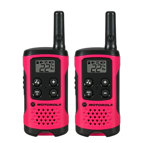 Motorola FRS 2 Pack 16 Mile Range Neon Pink Radios - Walmart.com ...