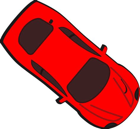 Download Red Sports Car Top View Illustration | Wallpapers.com