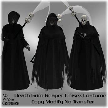 Second Life Marketplace - ***Me & You Costume Death Grim Reaper Unisex Costume Outfit