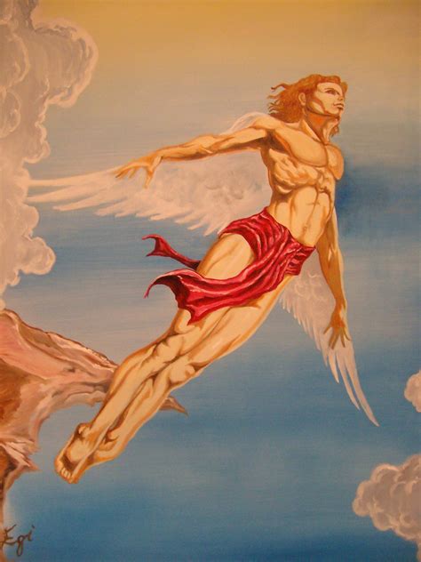 The Flight Of Icarus Painting at PaintingValley.com | Explore collection of The Flight Of Icarus ...