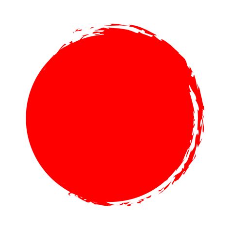 Red Brush Circle Png 21662381 PNG