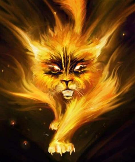 Flaming Feline. | Mythological creatures, Mythical creatures, Weird creatures