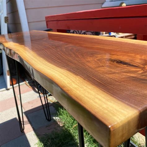 Live Edge Console Table - Etsy