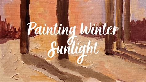 Painting Winter Sunlight - Kristen O'Neill Art