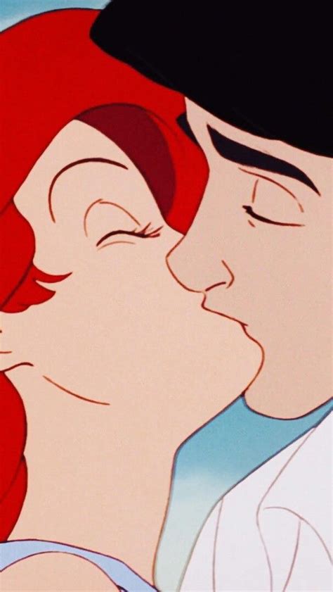 Kiss Ariel and Eric | Pinturas disney, Disney imágenes, Fondos de peliculas