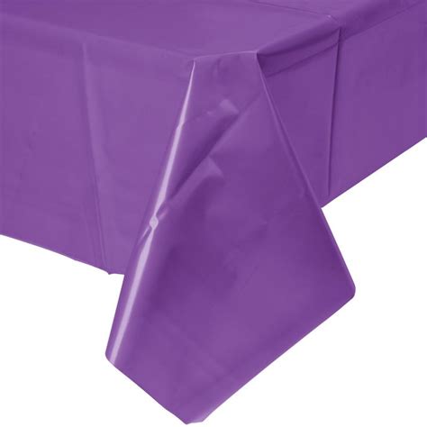 Bright Purple Tablecloth | Purple tablecloth, Plastic table covers, Table cloth