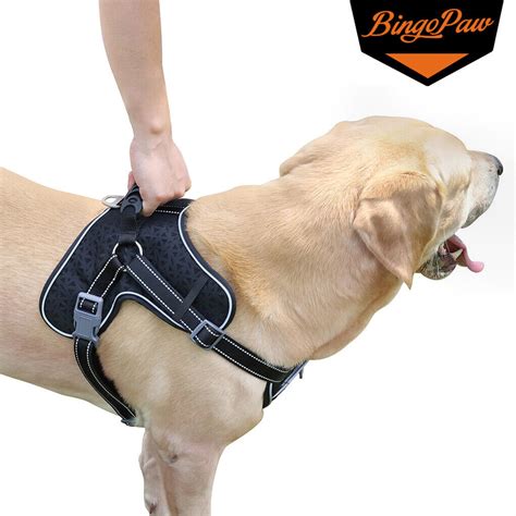 Dog Harness Strong Adjustable Reflective Large XXL Large Pet With Handle 3 Sizes | eBay