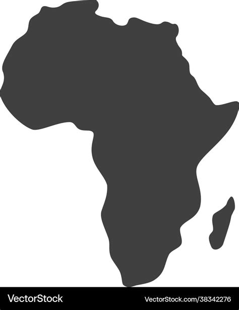 Africa blank map Royalty Free Vector Image - VectorStock