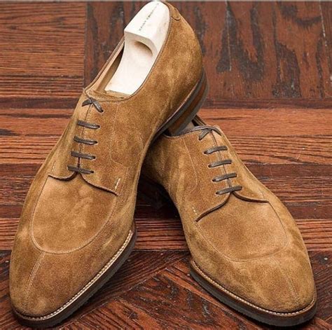 handmade suede brown lace up shoes, men's dress formal brogue shoes · Leatherworld2014 · Online ...