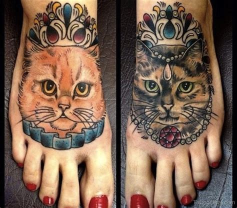 Cat Tattoo On Foot | Tattoo Designs, Tattoo Pictures