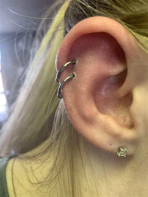 New Double Helix Piercing - Is it healing properly? : r/piercing