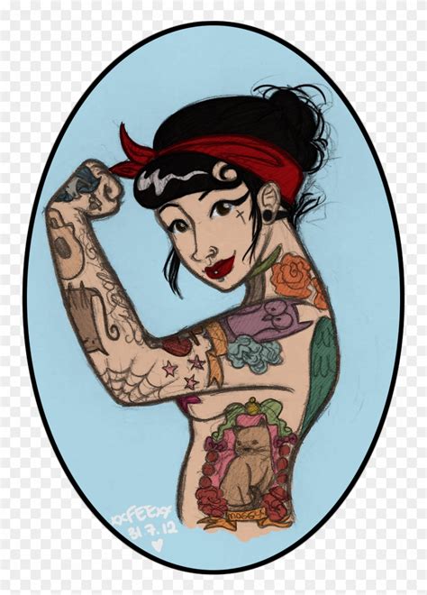 Images For > Rosie The Riveter Tattoo Clipart (#1579452) - PikPng