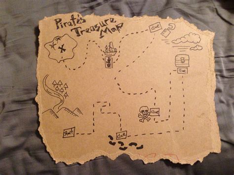 Simple Treasure Map For Kids