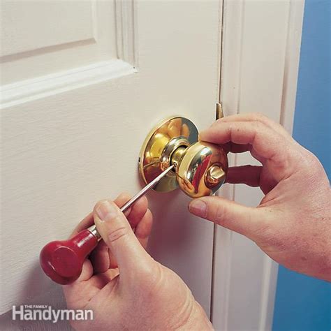 Tighten loose door knob – Door Knobs