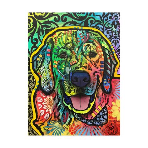 Trademark Fine Art 'Dog Pop Green' Canvas Art by Dean Russo - Walmart.com