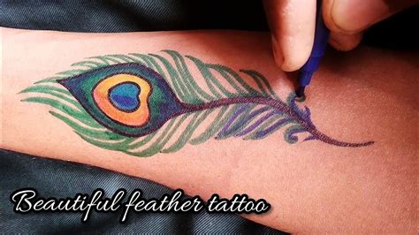 mor pankh tattoo image - easysimplebuildingdrawing