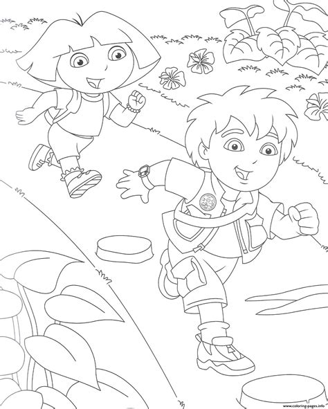 Dora Diego S Freee437 Coloring page Printable