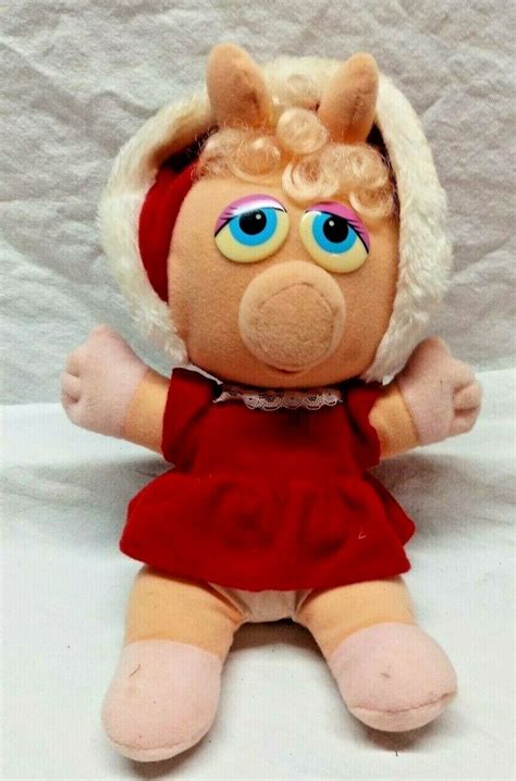 Muppet Baby Miss Piggy Plush Stuffed Animal Jim Henson Vintage McDonald ...