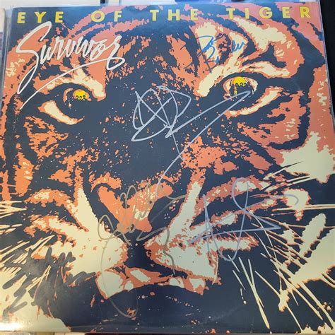 Survivor Signed Lp Eye of the Tiger Full Band Original - Etsy