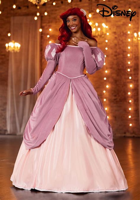 Disney Ariel Pink Dress Costume for Women | Disney Costumes