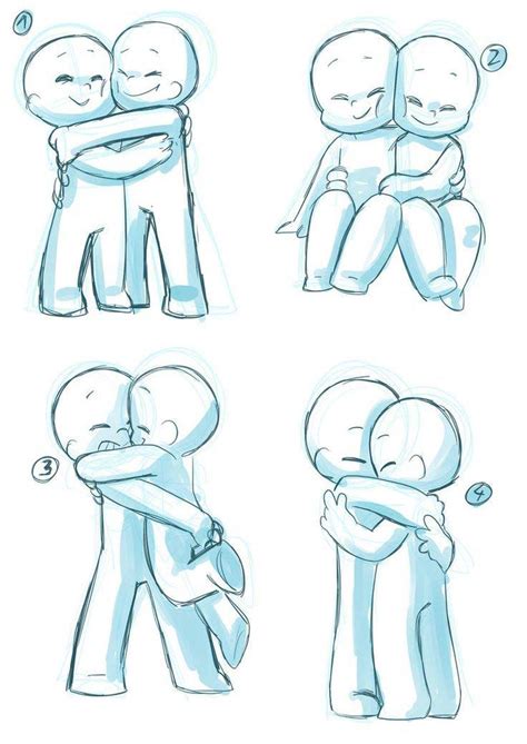 Hug Drawing Reference and Sketches for Artists