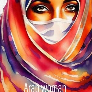 Arabic Art, Muslim Wall Art, Arabic Wall Art, Arab Woman Clipart, Muslim Clipart, Woman in Hijab ...