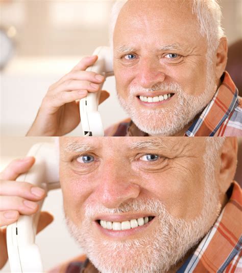 Hide the Pain Harold phone call Blank Template - Imgflip