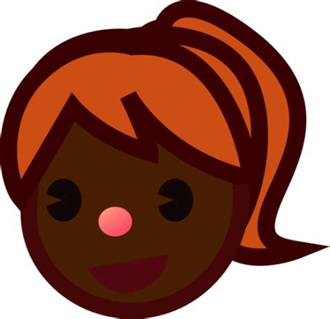 "girl (black)" Emoji - Download for free – Iconduck