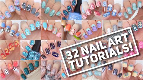 32 NAIL ART TUTORIALS! | Nail Art Design Compilation #2 - YouTube