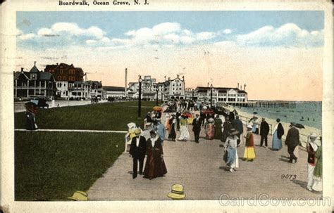 Boardwalk Ocean Grove, NJ Postcard