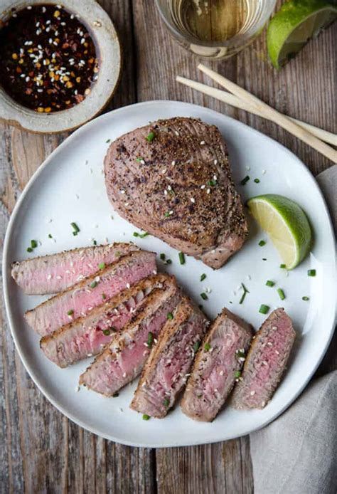 Grilled Tuna In Flank Steak Marinade Recipe | Dandk Organizer