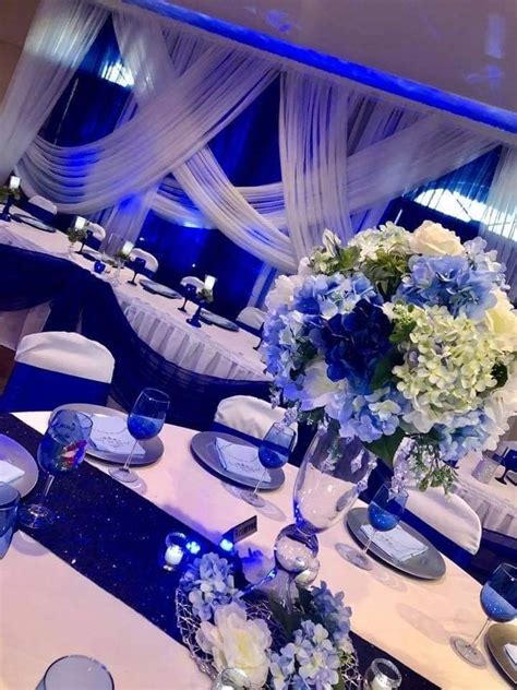 Pin by Melissa Gonzalez on erii | Blue wedding decorations, Blue ...