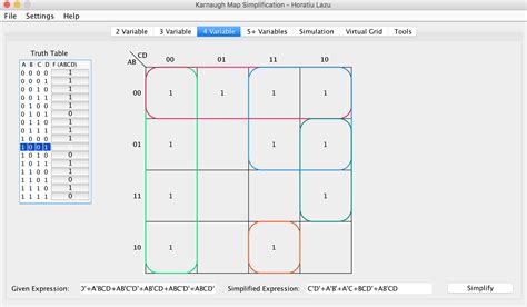 Karnaugh Maps - Karnaugh Map Simplification Documentation