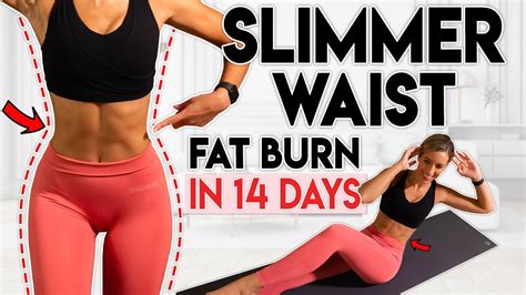 SLIMMER WAIST and LOSE LOWER BELLY FAT in 14 Days | 10 min Workout - YouTube