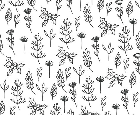 Black And White Floral Pattern Vector Art & Graphics | freevector.com