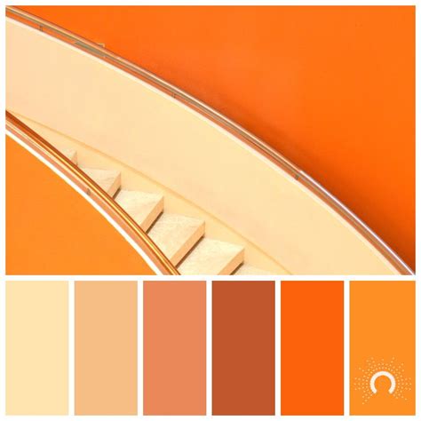 Orange Color Palette - Color Palette Outstanding Orange Paper Heart Design, Get inspired by ...