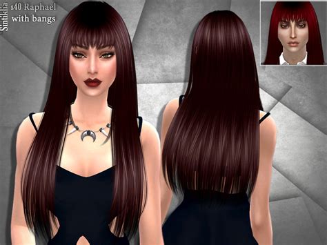 Sims 4 Long Hair With Bangs Image HD - Hair bangs Idea