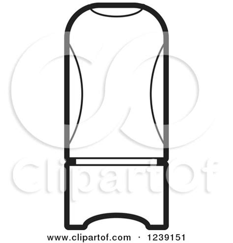 Clipart of a Black and White Perfume Bottle - Royalty Free Vector Illustration by Lal Perera ...