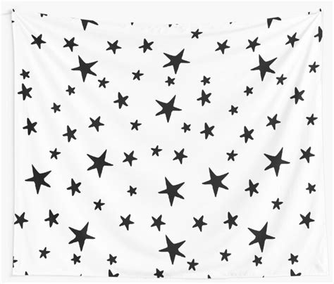 "Stars - Black on White" Tapestry by fancyashell | Redbubble