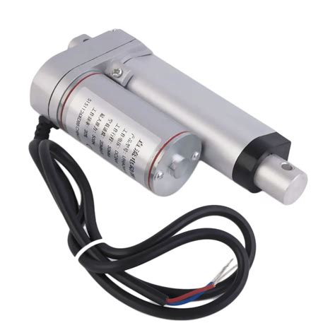 Linear Actuator Motor DC24V 50mm Multi function Stroke Silver Color Heavy Duty Linear Actuator ...