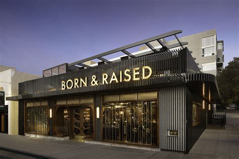 Born & Raised | Restaurant exterior design, Cafe exterior, Restaurant exterior