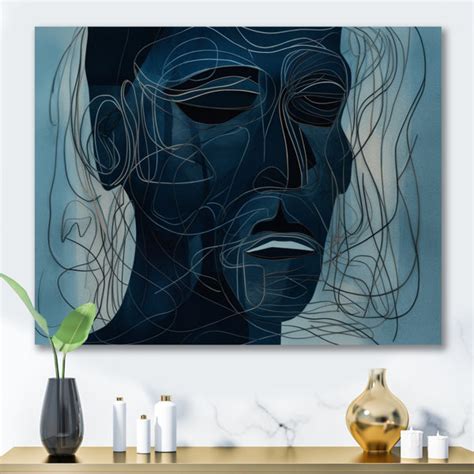 Red Barrel Studio® Male Linear Portrait II On Canvas Print | Wayfair