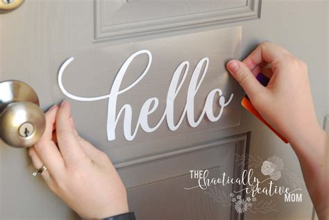 How to Make Vinyl Decals - Hello beYOUtiful! | The Chaotically Creative Mom | Hello decal, Diy ...