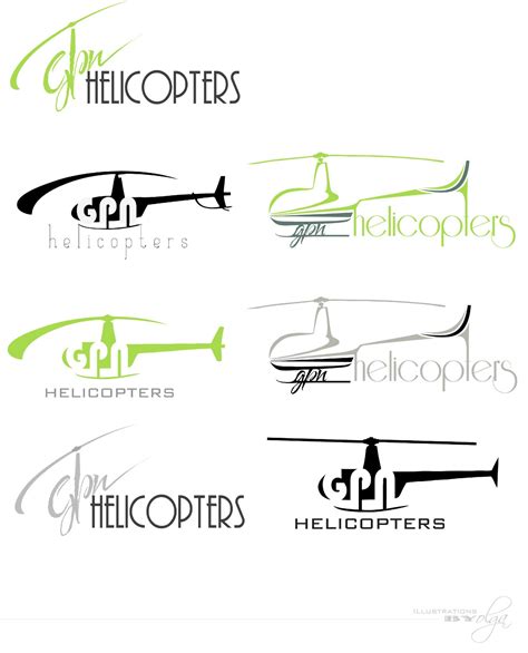 Illustrations by Olga: GPN Helicopters Logo Design