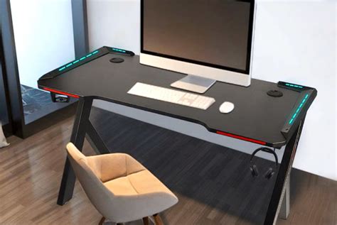 Gaming Desk with RGB Lighting Deal - Wowcher